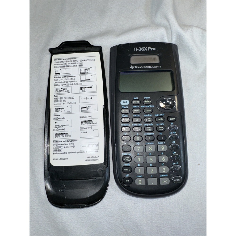 Texas Instruments TI-36X Pro Scientific Calculator with Cover And Formulas